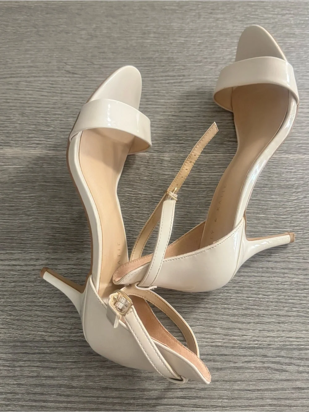Kelly & Katie Nadia Strappy Sandals heels US 9.5 UK 7.5 Cream